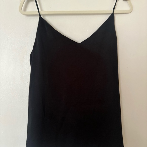 Calvin Klein Black V-neck tank top. Size Small. - Picture 2 of 4